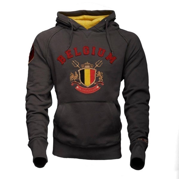 Fussballmannschaft Belgien - Grauer Pullover Rote Teufel